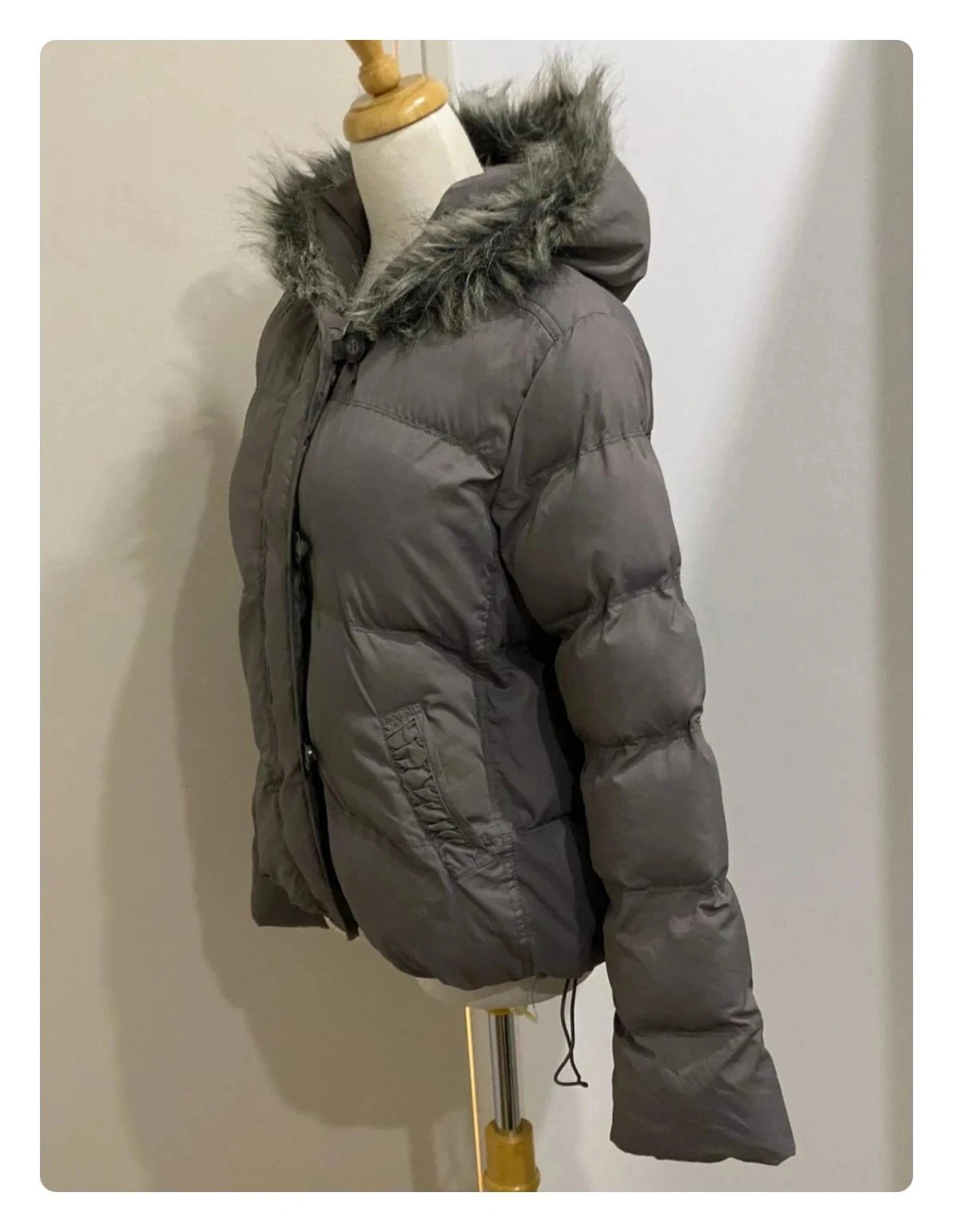 Doudoune Monoprix blouson anorak à capuche gris Tamanho M – photo 5